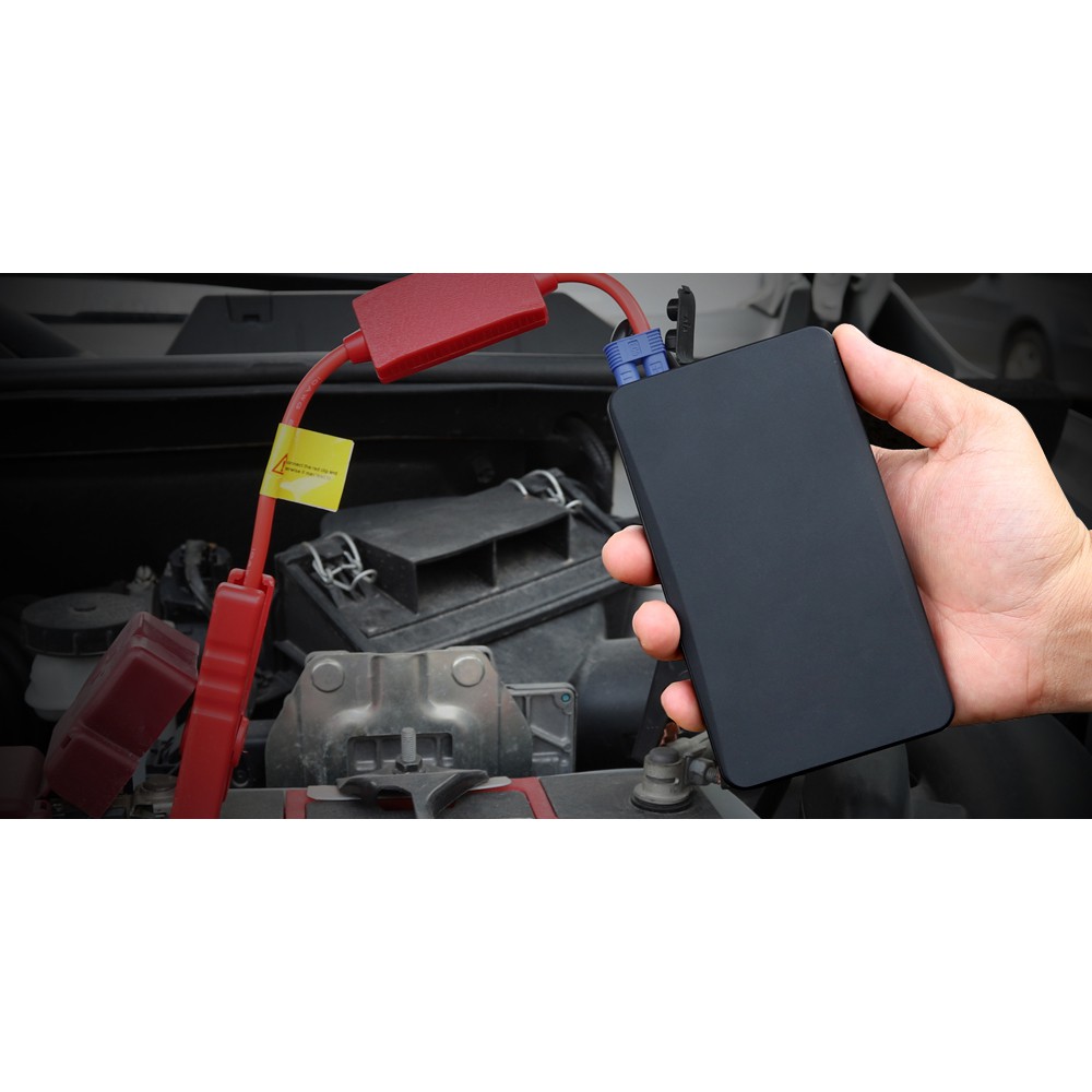 OTOHEROES Portable 10000mAh USB Power Bank Car Jump Starter &amp; Flashlight - K21 - Black