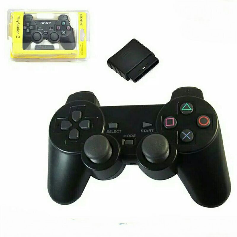 STIK PS2 WIRELESS TANPA KABEL/ANALOG CONTROLLER PLAYSTATION 2