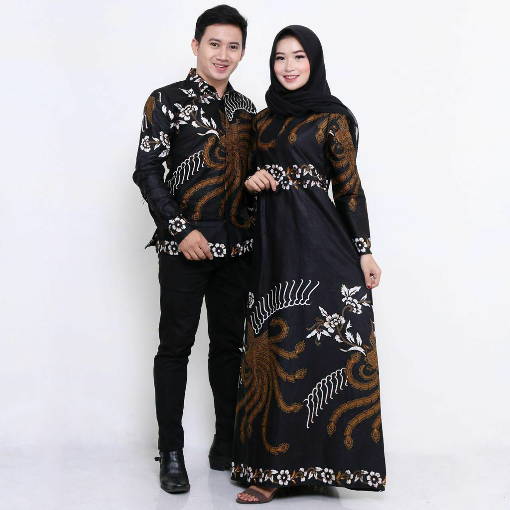 Maura Couple - Sania Ruffle Batik Couple ori Ndoro jowi Sogan Garansi Termurah Shopee