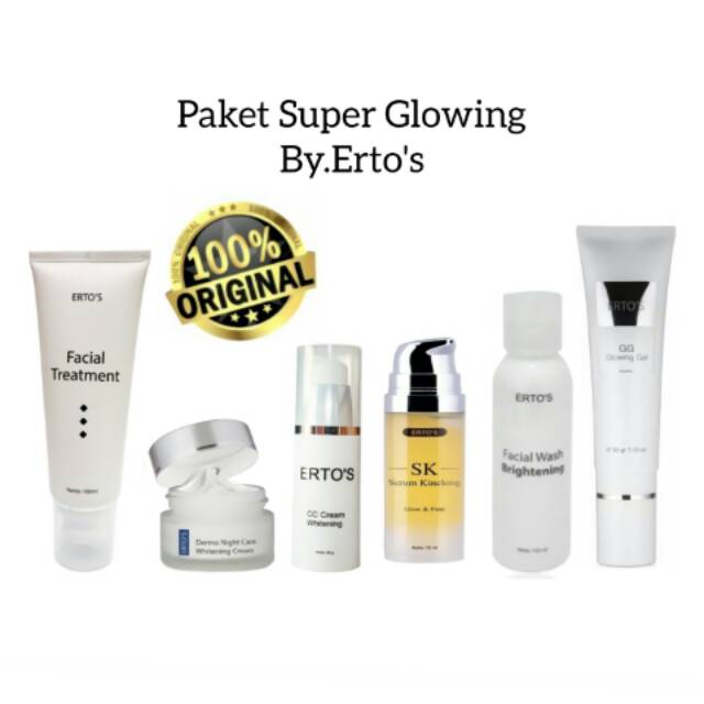 [Paket Ertos Original 100%] Paket Super Glowing Ertos