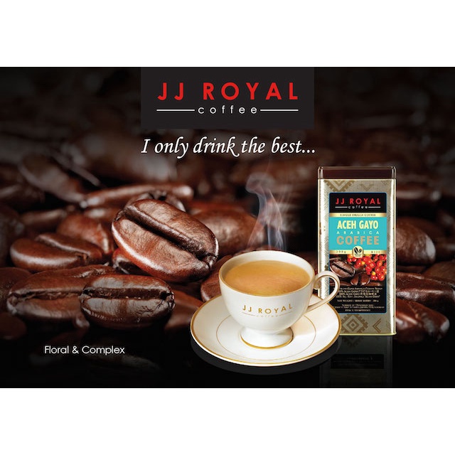 

vf0100f Coffee/Kopi Jj Royal Aceh Gayo Arabica Beans Bag 200G Ds20X11