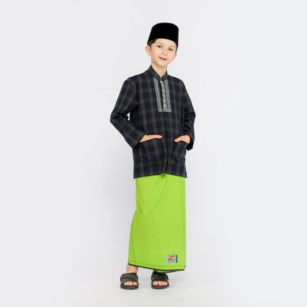 Sarung ATLAS Junior 425 Warna Polos Hijau