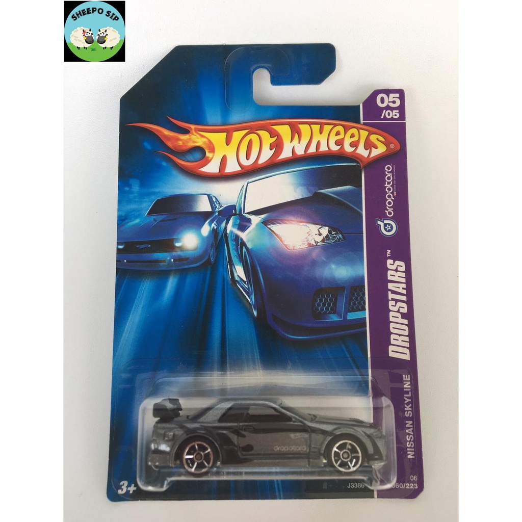 HOT WHEELS NISSAN SKYLINE DROPSTARS SILVER COLOUR - HOT WHEELS PREMIUM ORIGINAL