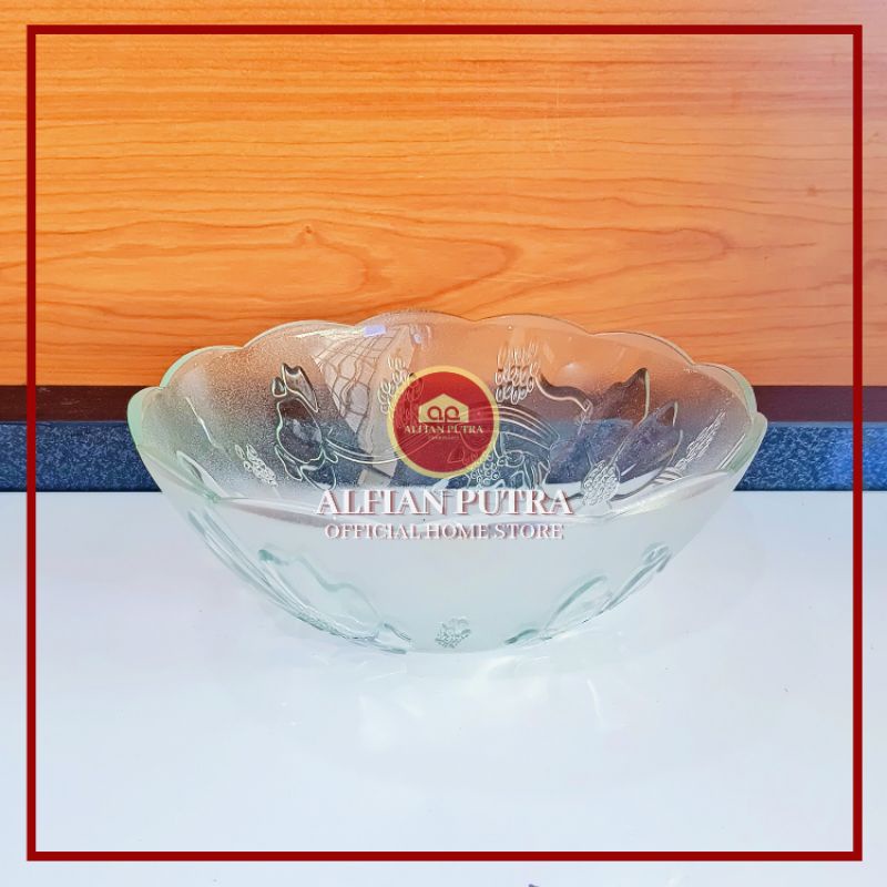 MANGKOK KACA BENING DENGAN DUS BOX PER PCS | MANGKOK SUP | MANGKUK SOUVENIR GROSIR | GLASS BOWL LUSI