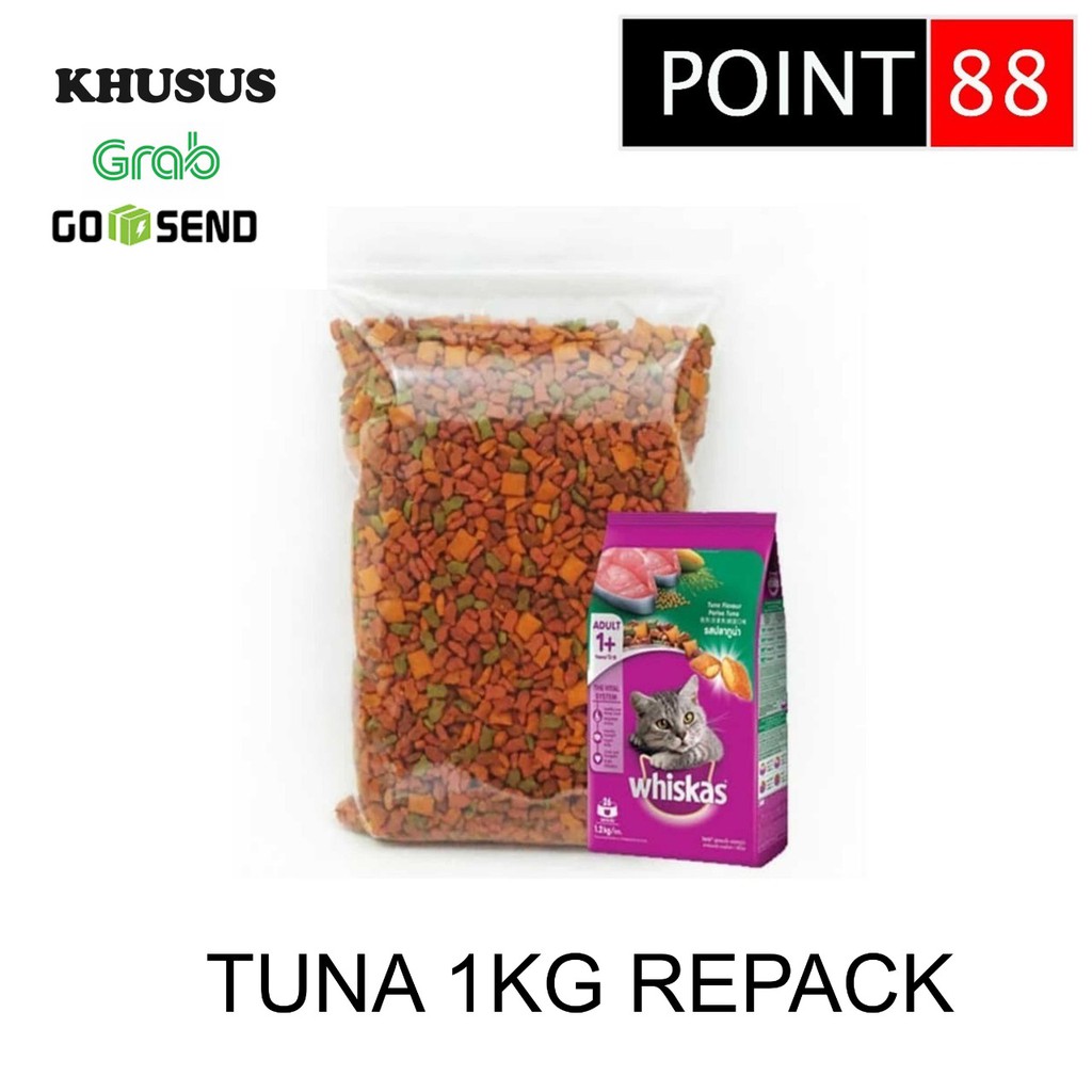 Whiskas Tuna 1kg (Grab/Gosend)