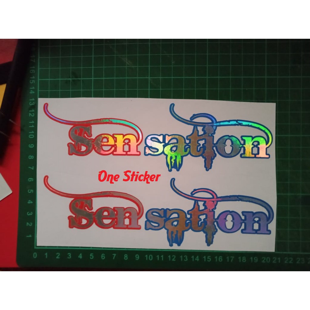 

Ready Stock Stiker Hologram Sensation Bus Cutting Sticker Bus Mania