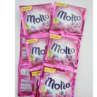 MOLTO ALL IN ONE 3D PEWANGI PAKAIAN SEKALI BILAS. ORIGIN ISI 5 SACHET