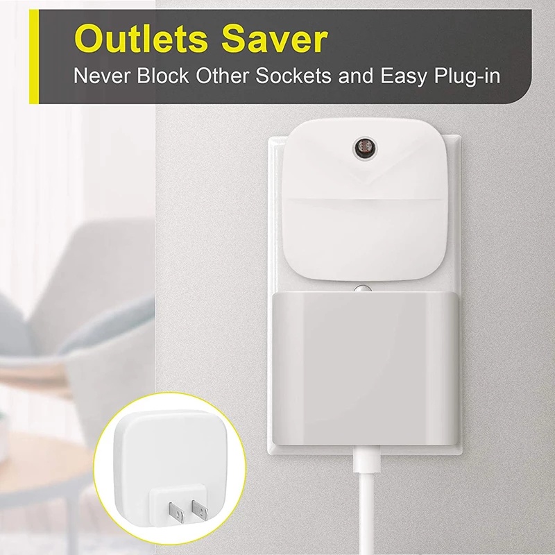 Lampu Malam LED Wireless Sensor Otomatis On / Off Plug EU / US Untuk Koridor / Kamar Tidur Anak