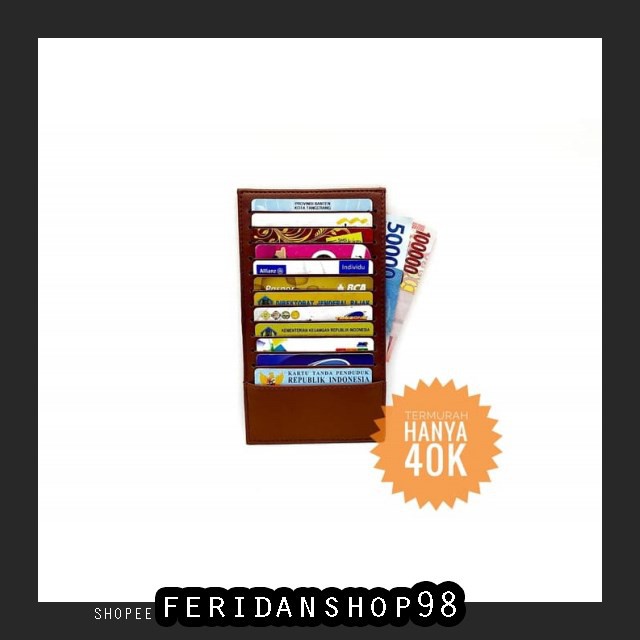 

FS1306 CARD HOLDER CARD HOLDER NEW ATK LONG 24 SLOT - COKELAT BY FERIDANSHOP98