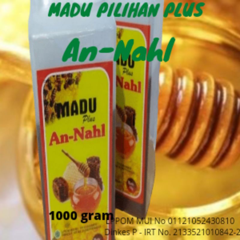 

Madu An Nahl Plus Madu Asli kemasan Botol 1kg dan 500 gram