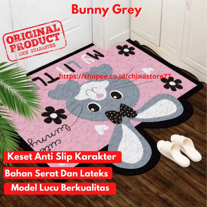 Keset Bihun Anti Slip Karakter Dekorasi Rumah Keset Kamar Mandi Teras Model Lucu