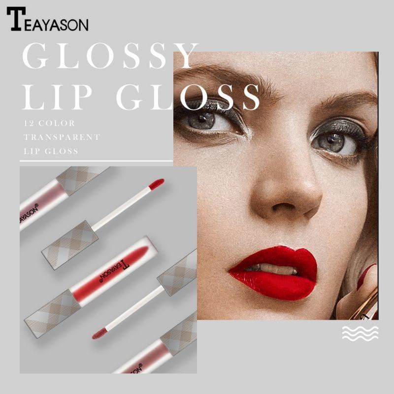 Medan Termurah lip gloss teayason transparant long tube