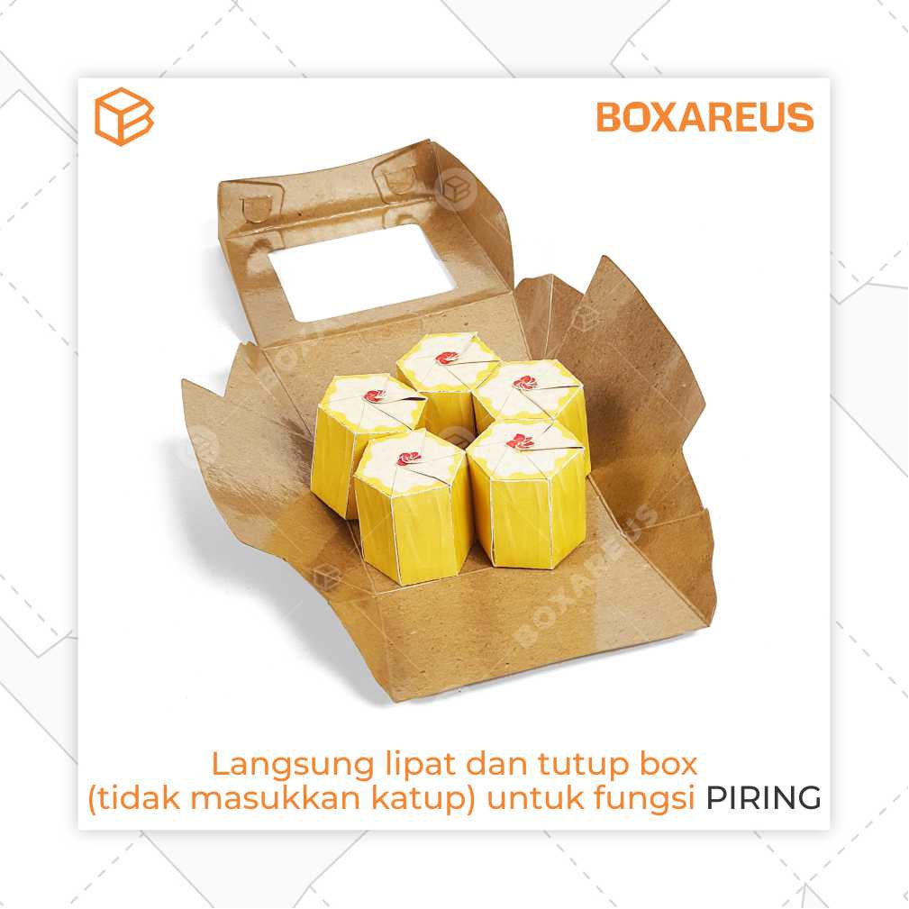 Box Burger Lunch Packaging Kotak Makanan Dus Takoyaki Dimsum | FP Burger