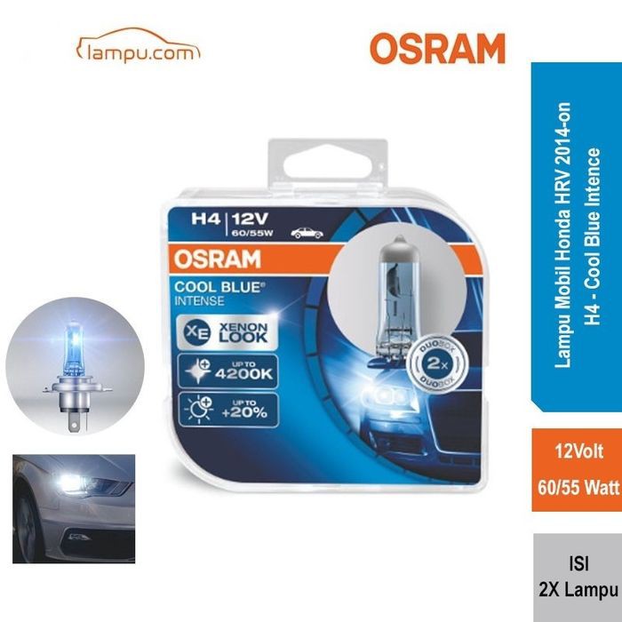 Osram Lampu Mobil Honda HRV 2014on LowHigh Beam H4 64193CBI