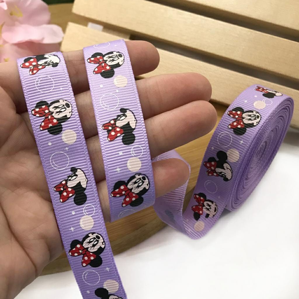 5 YARD - PITA GROSGRAIN MOTIF / PITA GROSGRAIN MOTIF MICKEY MOUSE/ MINNIE MOUSE / PITA DISNEy