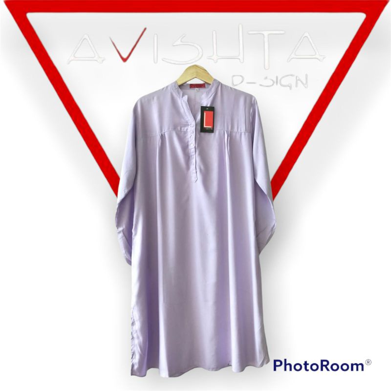 Tunik polos rayon lilac Tunik katun rayon Tunik polos jumbo lasenta by avishta lilac Tunik Rayon Tun