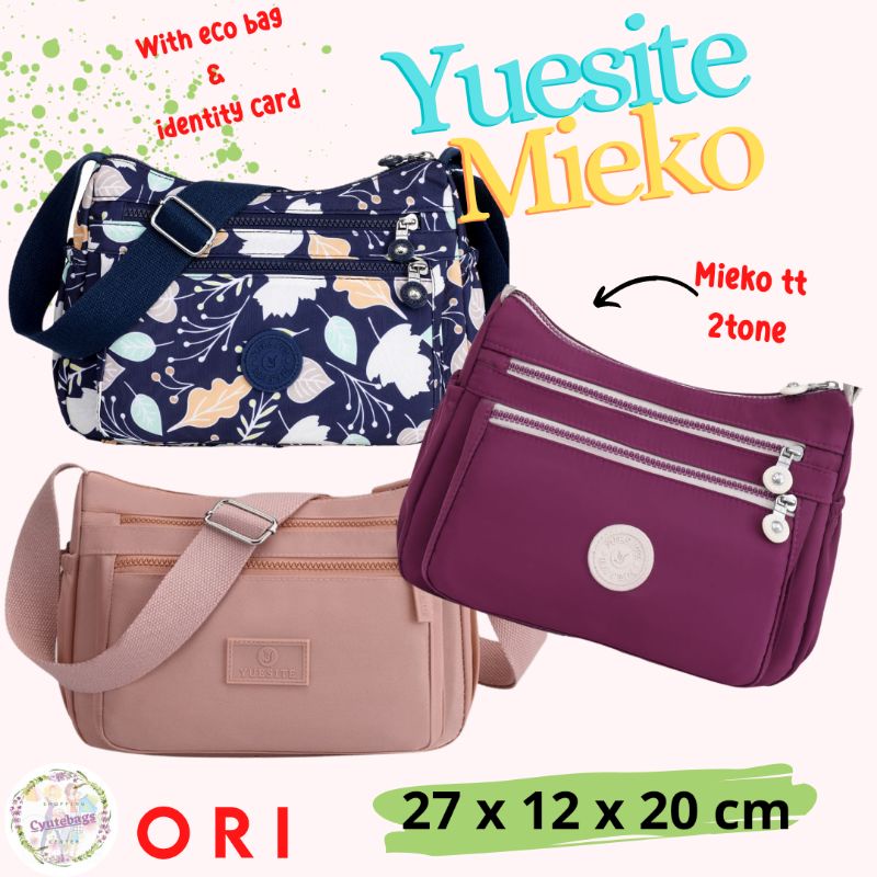 TAS SELEMPANG WANITA YUESITE MIEKO MEDIUM CROSSBODY WATERPROOF IMPORT CYUTEBAGS