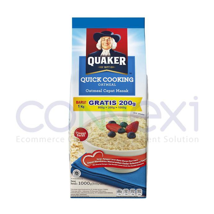 

Hot Produk Buy 1 Free Kari 4s+Mug Quaker Quick Cooking Oatmeal 800+200 gr