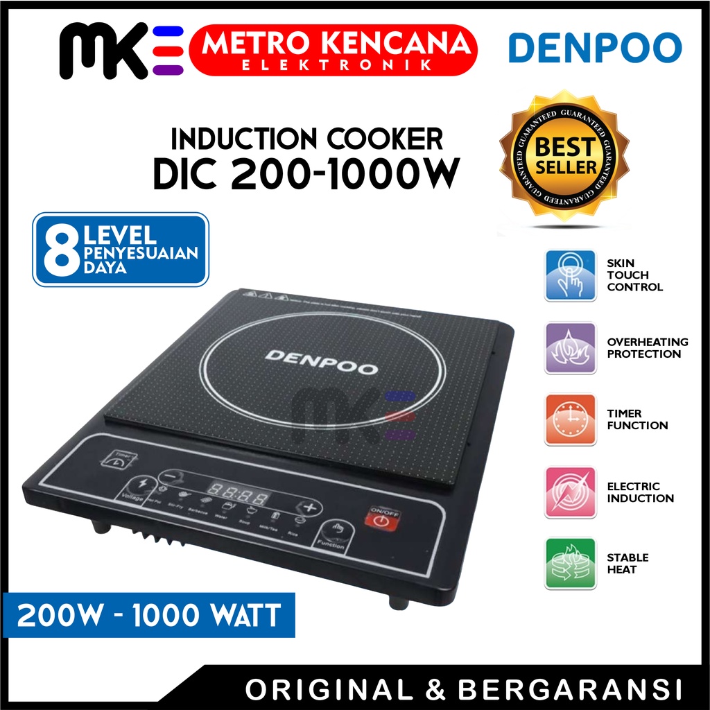 DENPOO DIC200-1000 KOMPOR LISTRIK INDUKSI