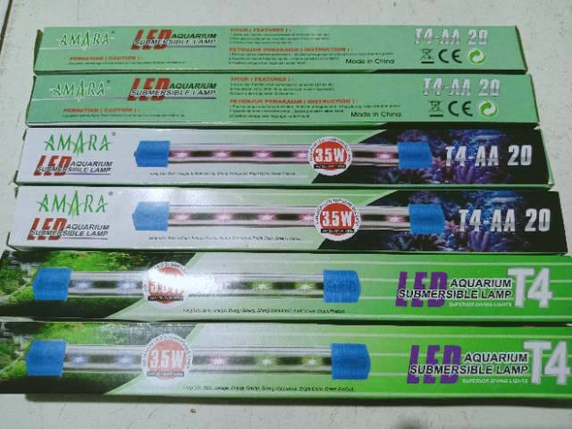 Lampu Hias Aquarium Led Amara T4 AA-20 pink bisa celup dalam air