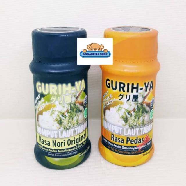 Gurih Ya botol 45gr Seasoning Seaweed Nori Original Aonori Cheese GurihYa