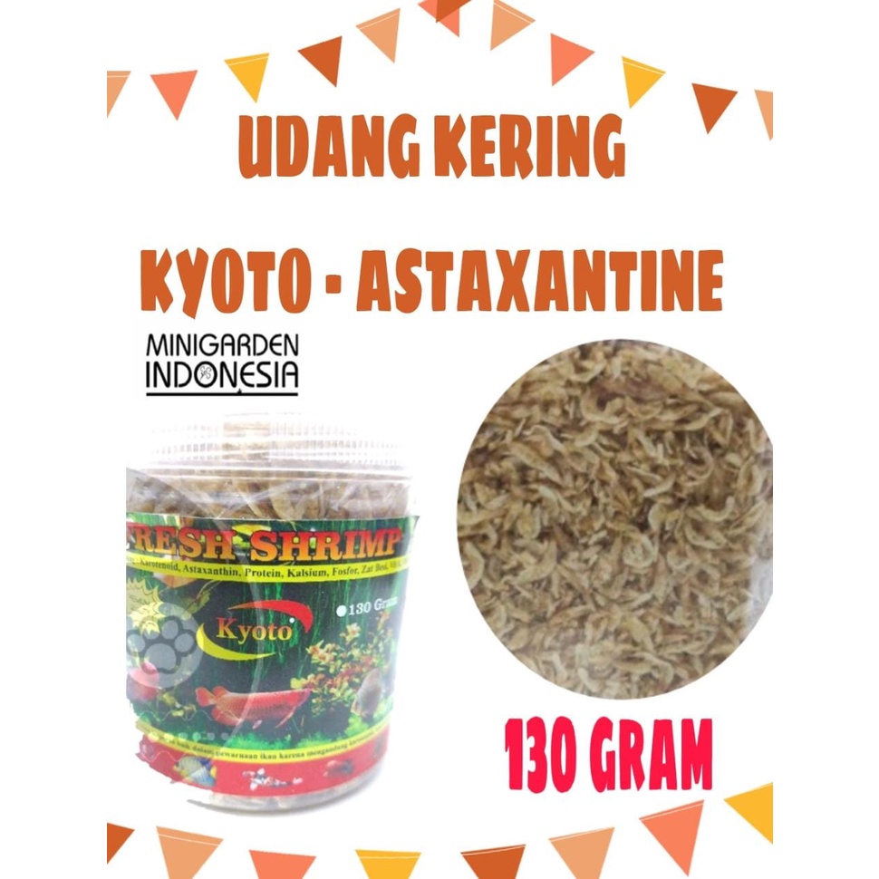 FRESH SHRIMP KYOTO UDANG ASTAXANTINE 130GRAM PAKAN IKAN LAUT IKAN HIAS