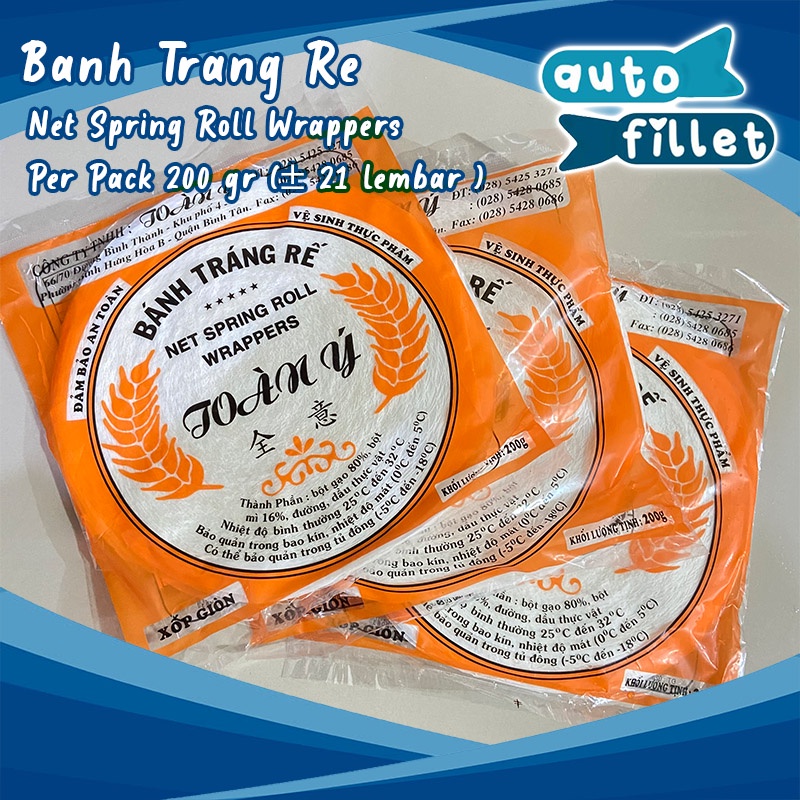 

BANH TRANG RICE PAPER / KULIT LUMPIA VIETNAM NEW SPRING ROLL WRAPPERS