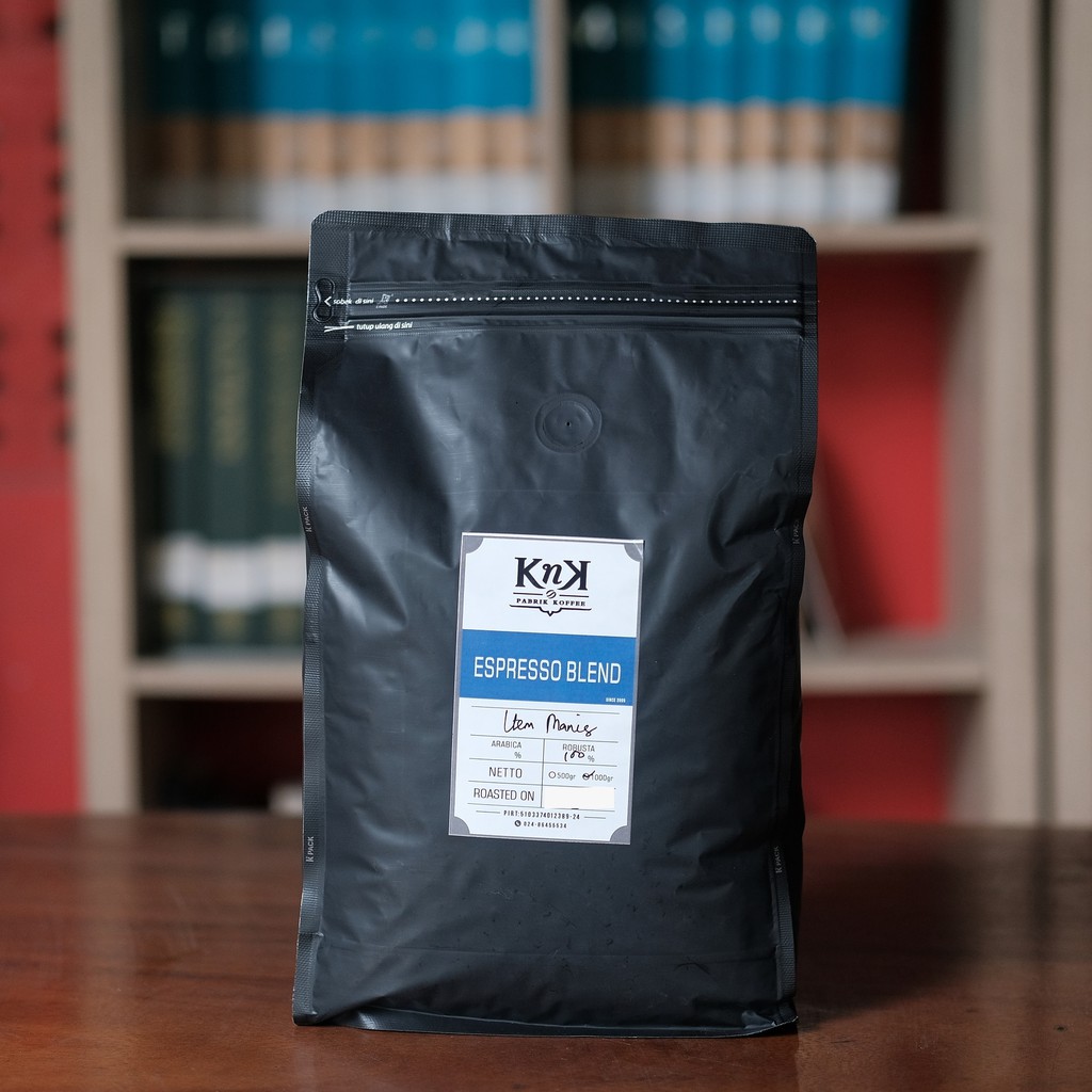 

Kopi Espresso Blend Item Manis 1 Kg (Biji/ Bubuk) KNK Coffee