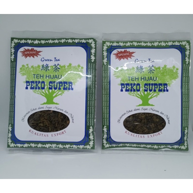 

Teh Hijau / Green Tea Peko Super Kualitas Export 90 gram