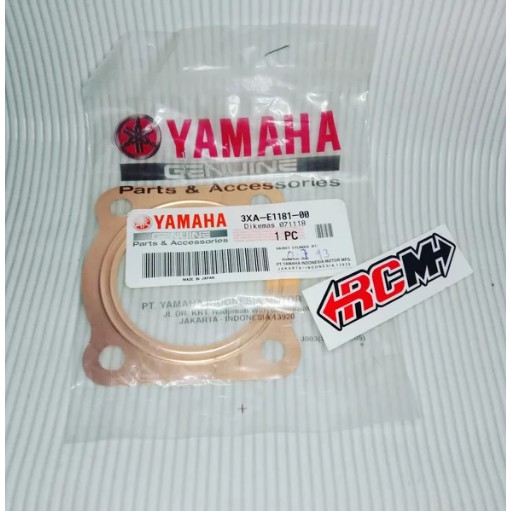 3XA-E1181-00 PAKING GASKET PERPAK CYLINDER BLOK BLOCK ATAS HEAD FIZR F1ZR FIZ-R COOPER ORI YAMAHA