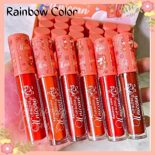 (CYBER) COD TERMURAH  Lipgloss Rainbow Color Unicorn 8015