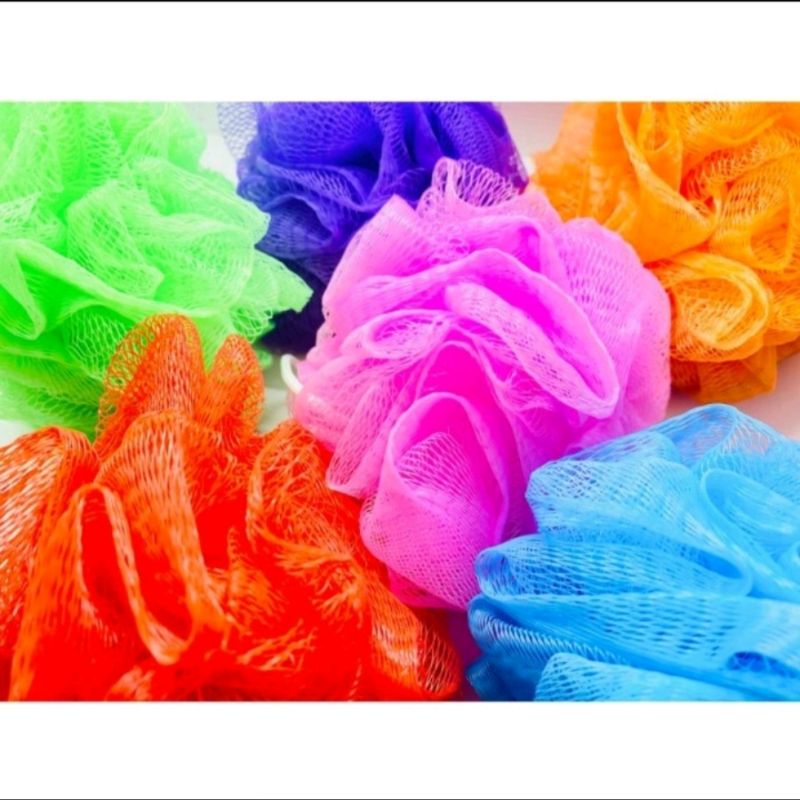 Shower Puff / Spons Mandi Besar Warna Warni