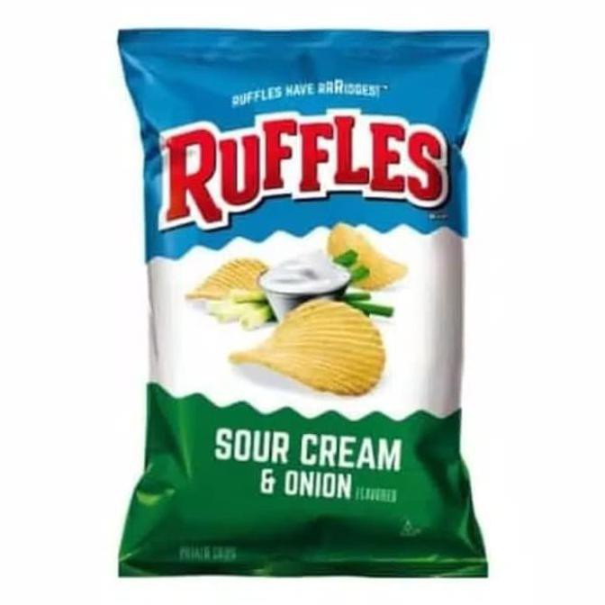 

Dijual Ruffles Sour Cream & Onion 184G Chips Chip Potato Keripik Kentang Asam Terlaris