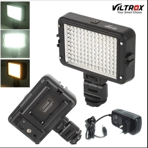 Paket LED viltrox LL 162 VT + adaptor+ charger + baterai