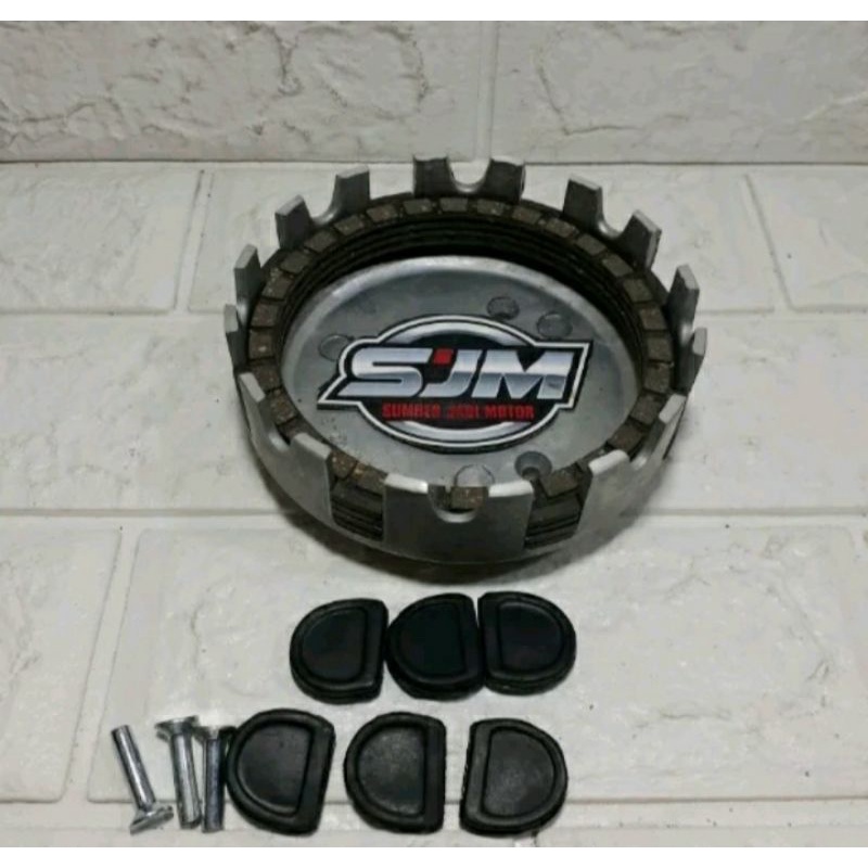 Alumunium Rumah Kampas Kopling House Kopling Dan Kampas Kopling Yamaha L2 L2G YB100 L2SN Karet kopli