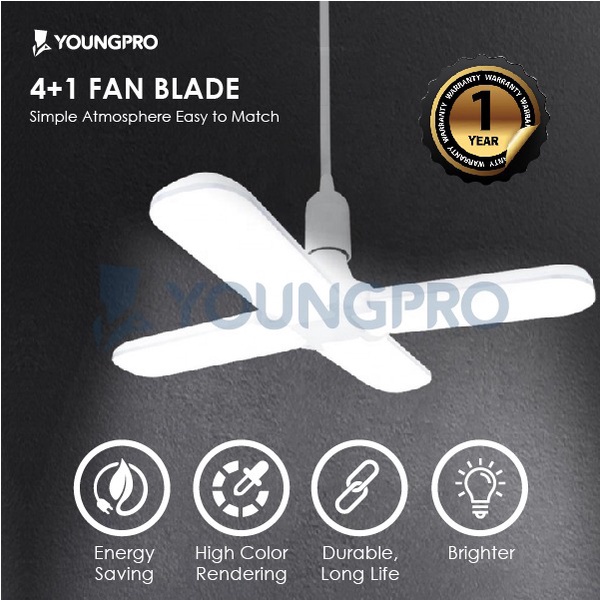 YOUNGPRO YFB60W -LAMPU KIPAS BLADE FAN LED BULB SUPER TERANG 60WATT