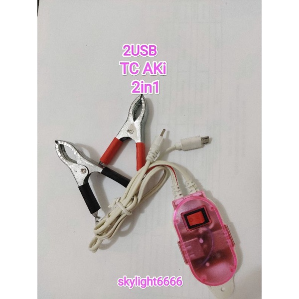 T/c Aki 2usb 2in1 Returan/Rusak