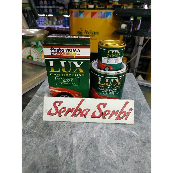 (250ML LUX CLEAR) Cat Pu clear car refinish Lux set Hardener