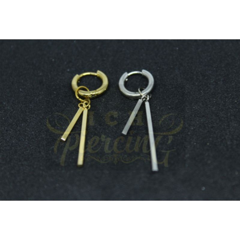 IP-AK anting hoop Korea gold / Korea style silver