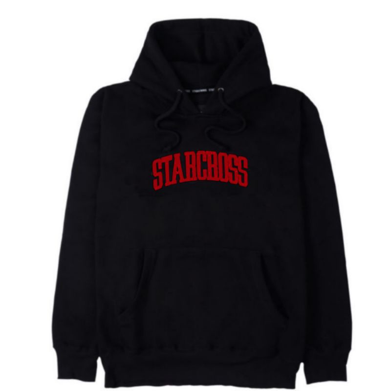 Starcross Sweater Hoodie Red Black | Hoodie Pria | Wanita