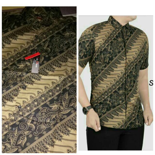 Baju Kemeja Batik Pria Slim Fit Batik Solo Colindion Cbs757