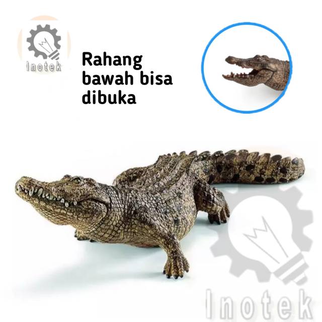 Mini Replika Buaya - Static Figure Alligator - Mainan Buaya