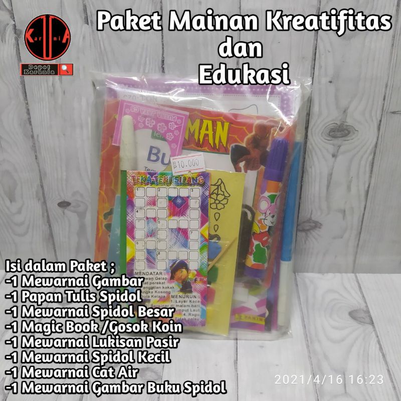 Mainan Edukasi Paket Mainan Mewarnai Untuk Kreatifitas Anak