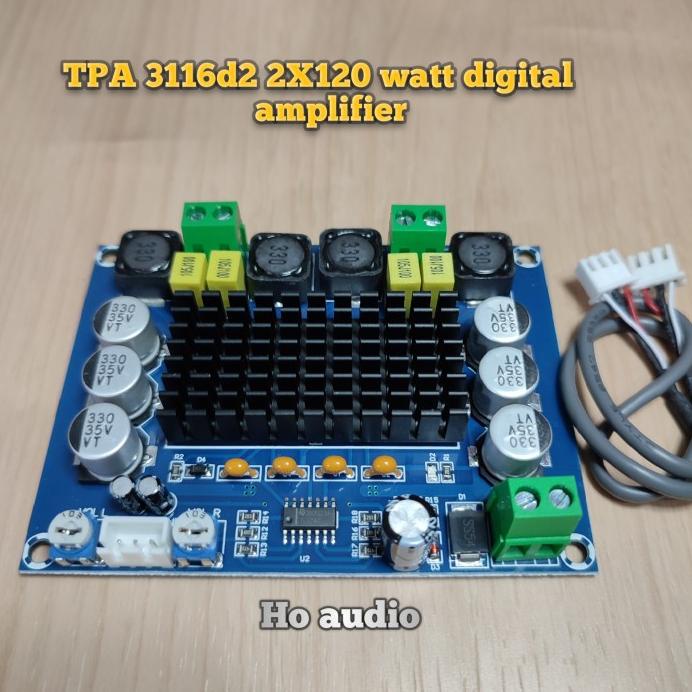 tpa3116d2 kit power amplifier class d stereo module tpa3116 2x120watt wau1