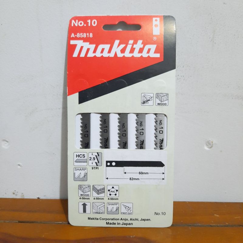 Jual Mata jigsaw makita no 10 original A85818 (1pcs) Shopee Indonesia