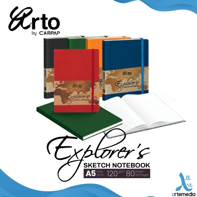 

(BISA COD) Buku Sketsa Arto Explorer A5 Synthetic Soft Cover Notebook Sketchbook NEW Kode 799