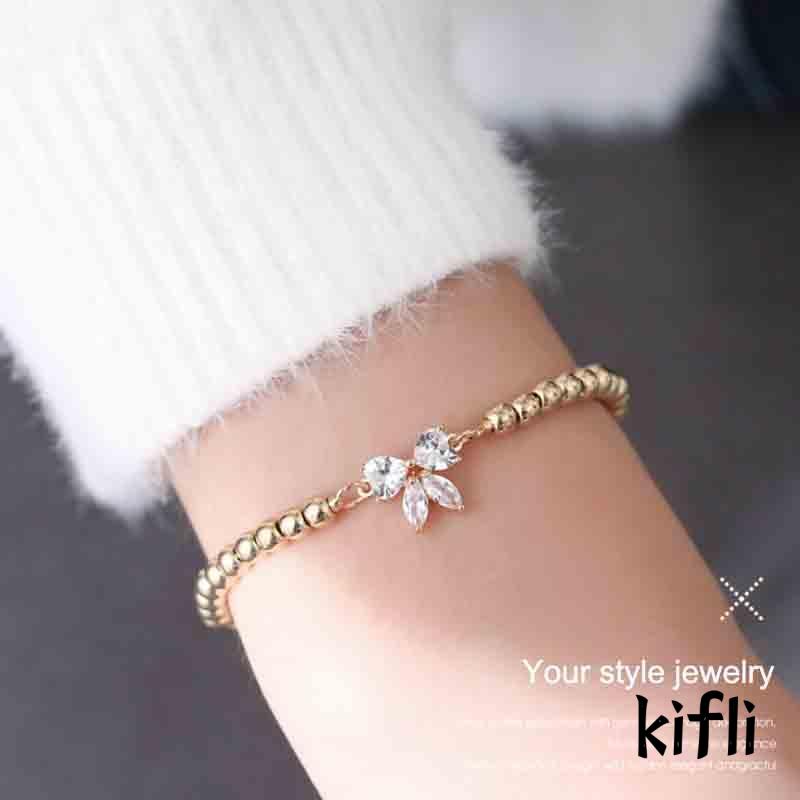 Gelang Tangan Wanita,Desain Pita Hias Zircon Mikro,Adjustable