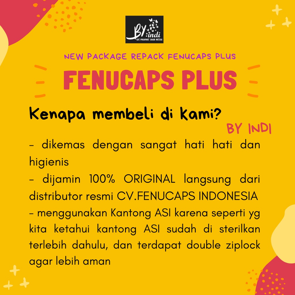 [ECER] FENUCAPS PELANCAR ASI BOOSTER ASI PENGENTAL ASI