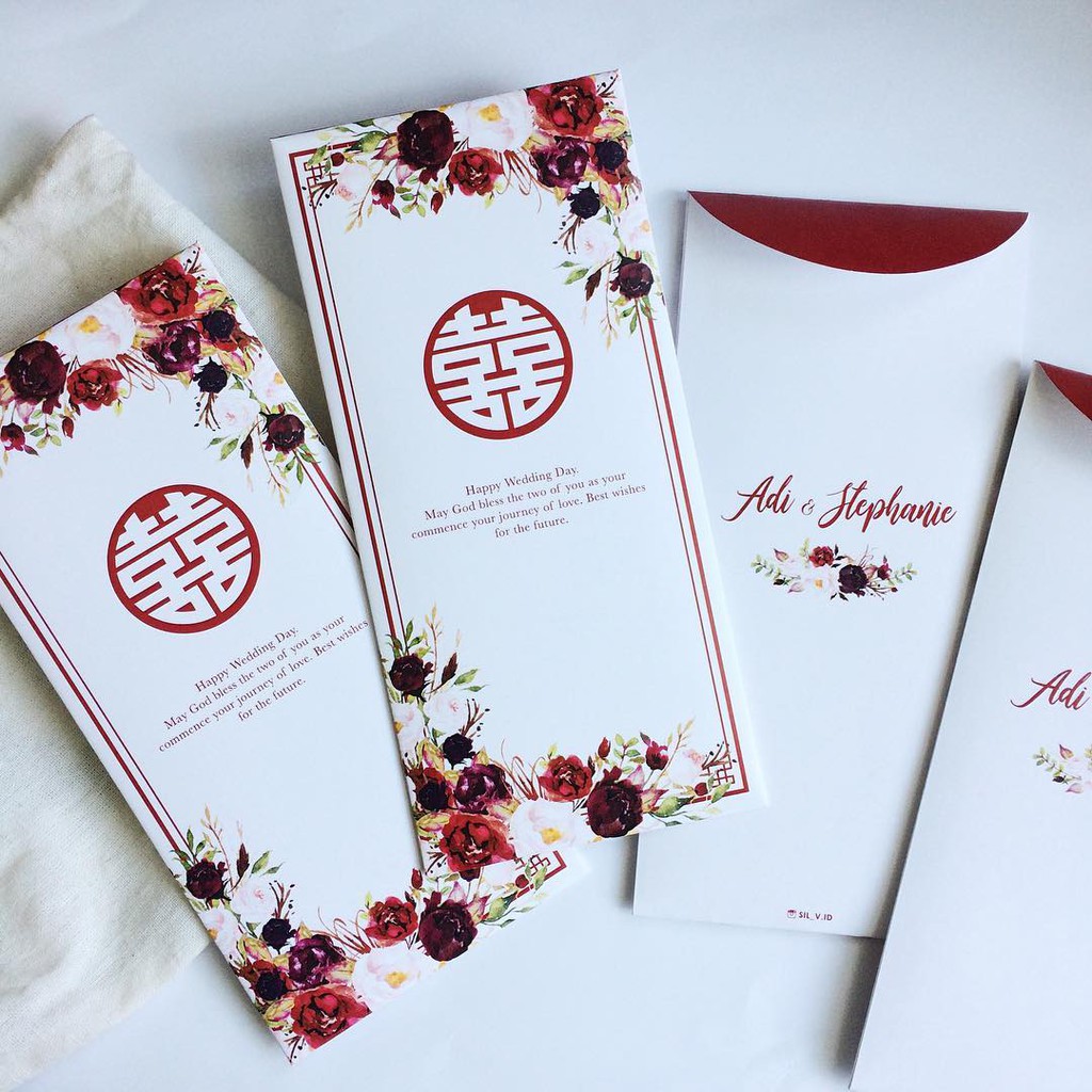 

Marsala Flower ( Angpao sangjit - Custom Angpao - Angpao Wedding )