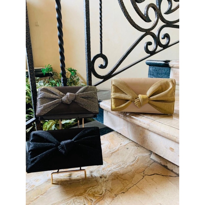 Tas Pesta / Clutch Pesta / Mewah Cantik Elegan F2163 - Hitam
